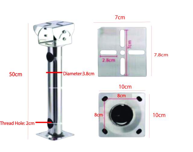 I Shaped Bracket | VS-I-shaped Stainless steel wall mount stand (50cm)