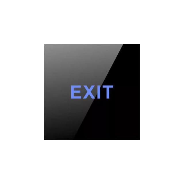 12V Wired Black Colour EXIT Button | VS-No touch Door Release Exit Button Version B