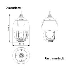 7-inch 2MP 32X Powered by DarkFighter IR Network Speed Dome | DS-2DE7A232IW-AEB (T5)