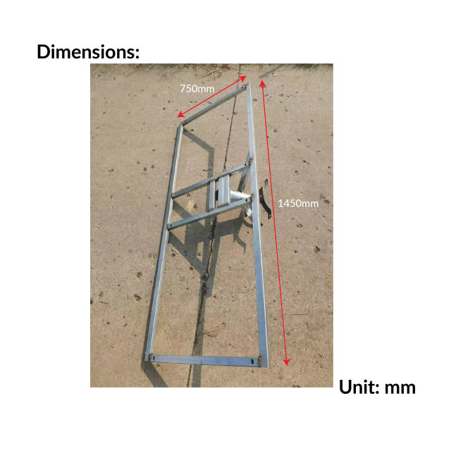 Solar Bracket (2x 200W) | VSL-Bracket(200WX2）-CZ Version C（Pole Mount）