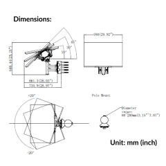 4MP 25X Pro Solar-powered Security PTZ Camera Kit | DS-2DE5425IWG-K/4G
