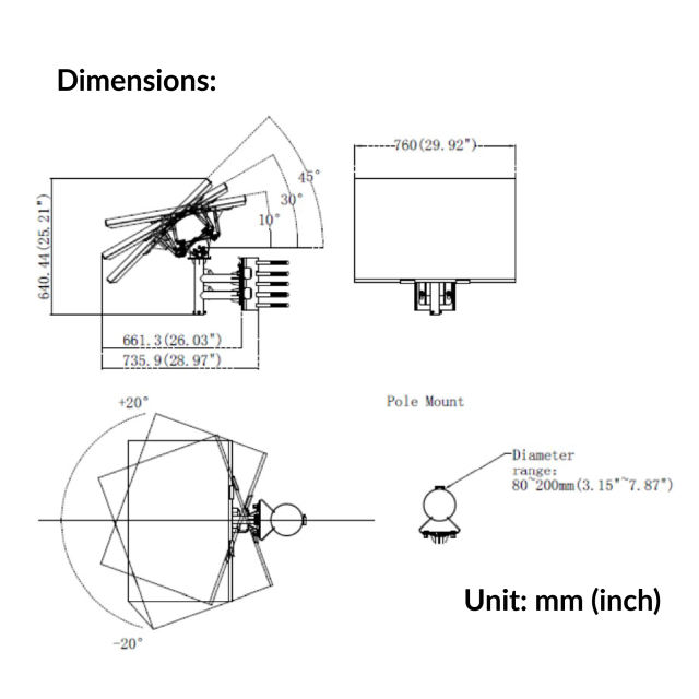 4MP 25X Pro Solar-powered Security PTZ Camera Kit | DS-2DE5425IWG-K/4G