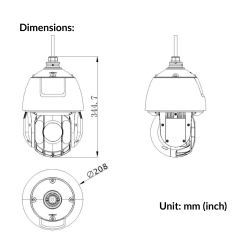 4MP 25X Pro Solar-powered Security PTZ Camera Kit | DS-2DE5425IWG-K/4G
