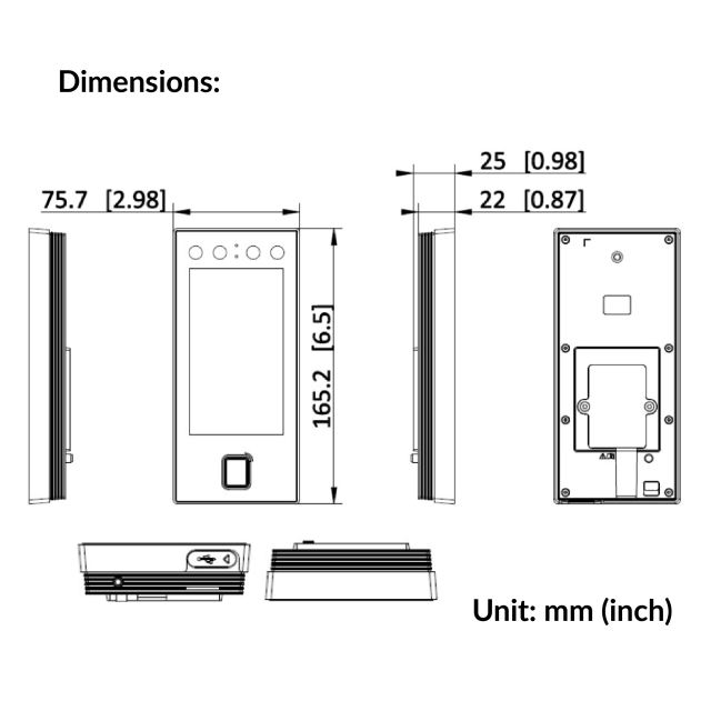 Face Access Terminal | DS-K1T344MFX-E1