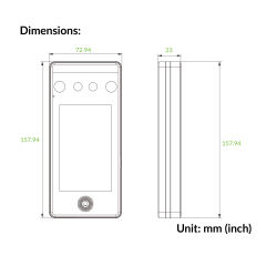 Hybrid-Biometric Access Control & Time Attendance Terminal | SpeedFace-V4LM1 (CEPAS)