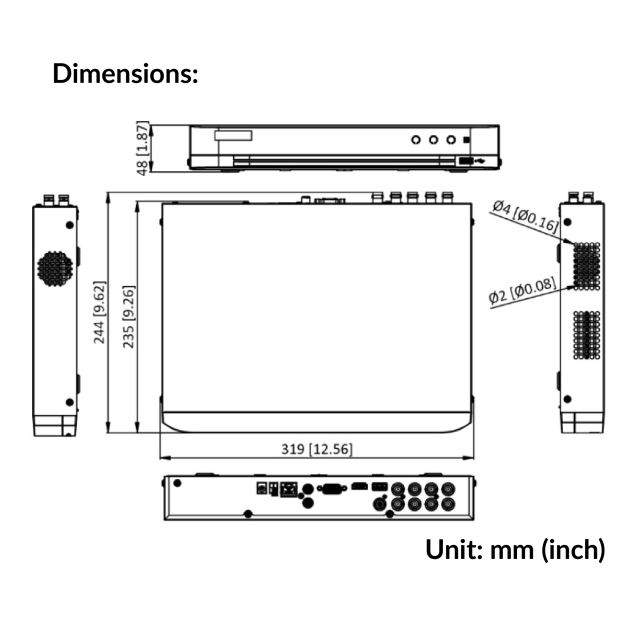 8-ch 1080p 1U H.265 AcuSense DVR | iDS-7208HQHI-M1/XT