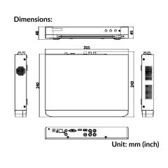4-ch 1080p 1U H.265 AcuSense DVR| iDS-7204HQHI-M1/XT