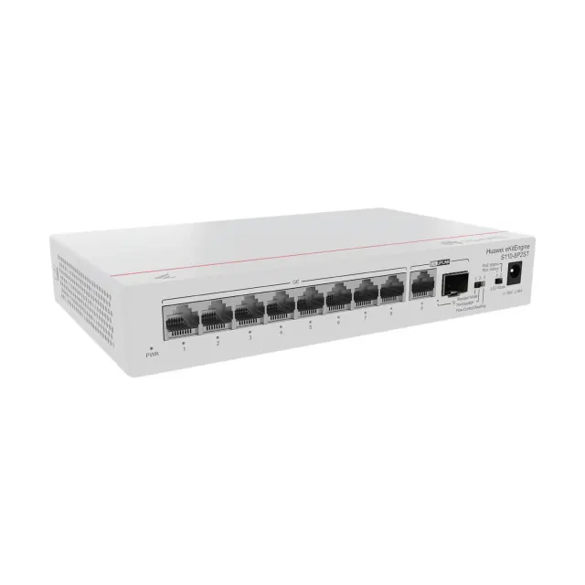 8-Port Gigabit Unmanaged PoE Switch | S110-8P2ST