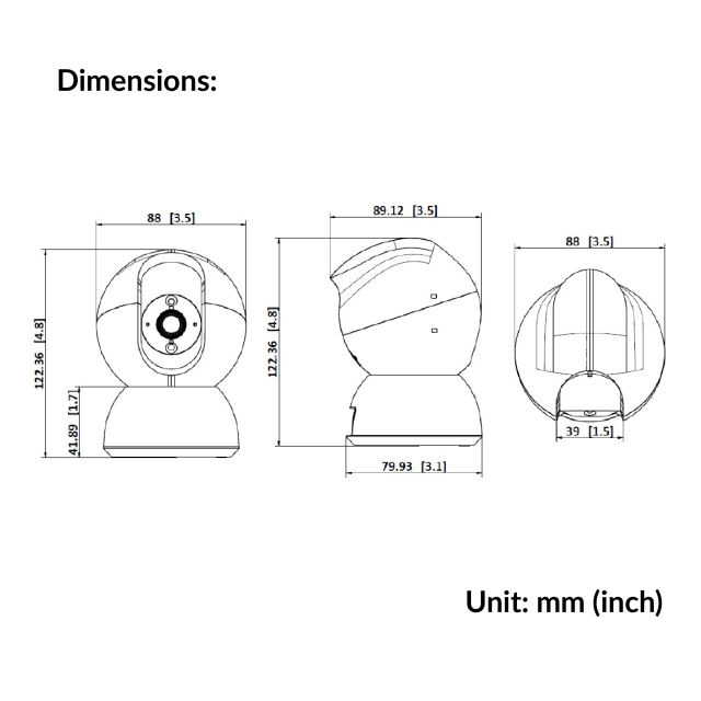 2MP Indoor Fixed PT Network Camera | DS-2CV2Q21G1-IDW (W)
