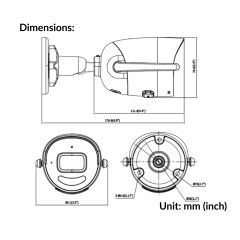 2MP Outdoor Audio Fixed Bullet Network Camera | DS-2CV2021G2-IDW (W)