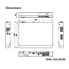 8-ch Mini 1U 8 POE 4G NVR | DS-7608NI-K1/8P/4G(C)