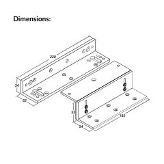 Ebelco 800lbs ZL Bracket | Ebelco-ZL-SS800 (Outdoor ZL Bracket)