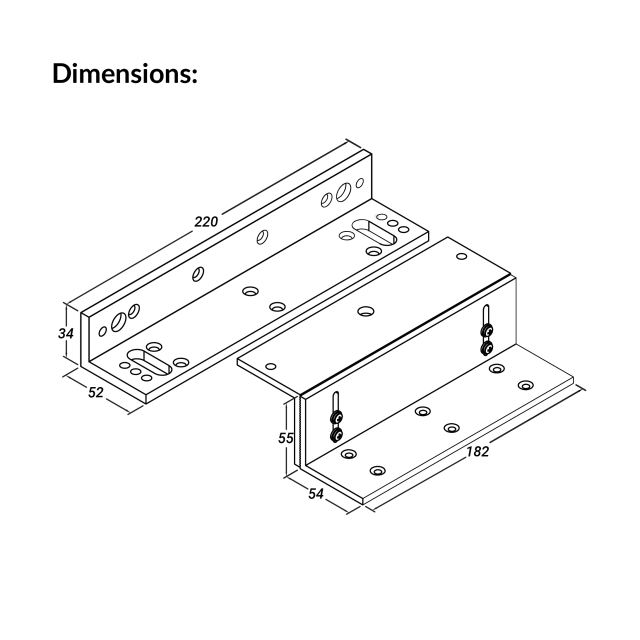 Ebelco 800lbs ZL Bracket | Ebelco-ZL-SS800 (Outdoor ZL Bracket)