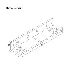 Ebelco 800lbs L Bracket | Ebelco-LS-SS800 (Outdoor L Bracket)
