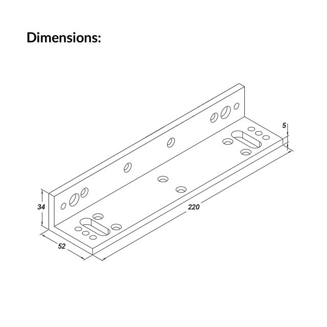 Ebelco 800lbs L Bracket | Ebelco-LS-SS800 (Outdoor L Bracket)