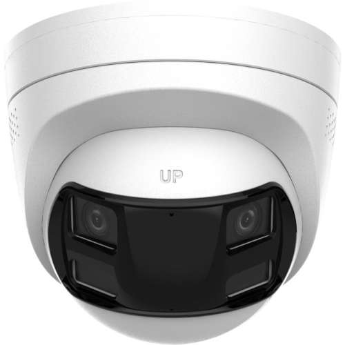 6MP Dual Lens Stitched Wide Angle Smart Hybrid Light Fixed Turret Network Camera | DS-2CD1363G2P-LIUF/SL