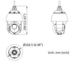 4MP 25X Powered by DarkFighter IR Acusense Network Speed Dome | DS-2DE4425IWG1-E