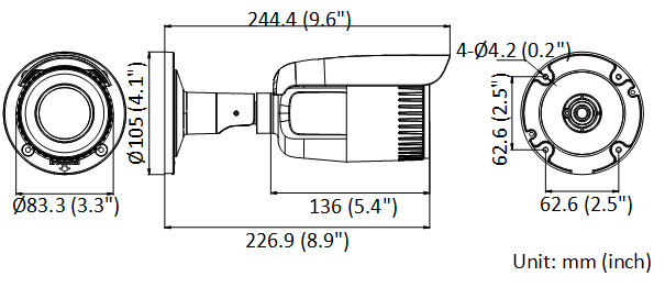 2MP MD 2.0 Varifocal Bullet Network Camera | DS-2CD1623G2-IZ