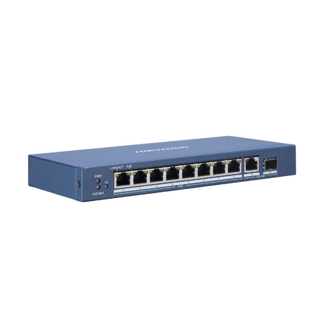 8 Port Gigabit Unmanaged PoE Switch | DS-3E0510P-E/M(B)