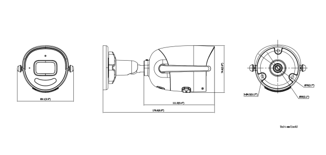 4 MP Outdoor Audio Fixed Bullet Network Camera | DS-2CV2041G2-IDW (W)