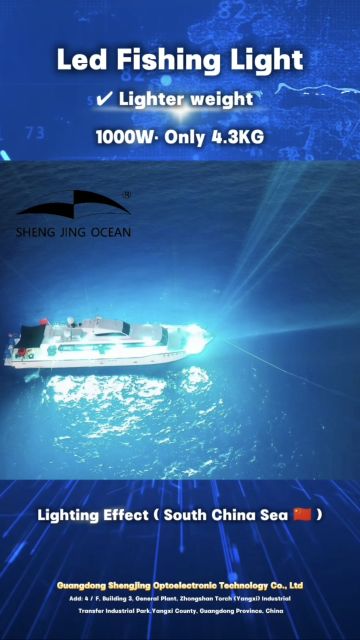 SJ1000-4D Cyan Fishing Light