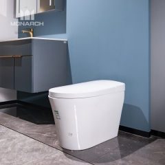 Louça sanitária montada no piso europeu Sifão de secagem a ar quente Lavagem de banheiro de cerâmica China Smart Intelligent WC conjunto de toalete