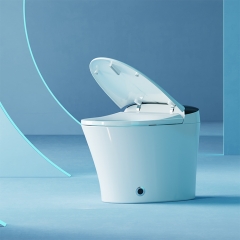 Automatic Electric Foot Sensor Flushing Defecation Buttocks Washing Ceramic Base One Piece Smart Toilet