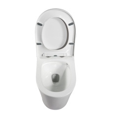 Vente chaude Super Swirl Siphon Type Washdown Réservoir D'eau Silencieux Une Pièce En Céramique S-trap Wc Toilette À Vendre