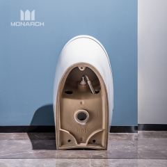 Sensor de toalete público moderno e automático com LED de uma peça, autolimpante, sanitários eletrônicos autolimpantes com descarga automática
