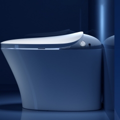Toilettes intelligentes intelligentes de chasse d'eau automatiques de siphon à jet de base en céramique montées au sol