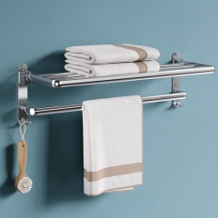 Ensemble d'accessoires de quincaillerie de salle de bain en aluminium pour salle de bain en aluminium de luxe européen blanc et espace noir élégant