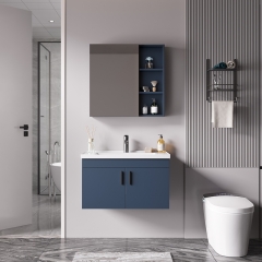 Mueble de baño de cerámica, apartamento pequeño, moderno, minimalista, lavable, armario de baño, lavabo, mostrador grande