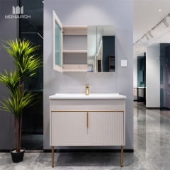 Gabinete de banheiro Lavatório de cerâmica Gabinete de banheiro Gabinete de banheiro moderno
