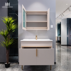 Gabinete de banheiro Lavatório de cerâmica Gabinete de banheiro Gabinete de banheiro moderno