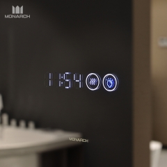 Maßgeschneiderter moderner intelligenter Spiegel-Schminktisch mit an der Wand befestigtem Premium-Badezimmerschrank