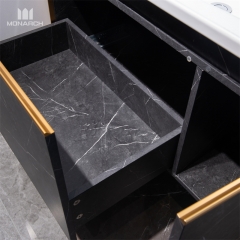 Armário de banheiro moderno com textura de mármore monarca