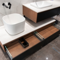 Monarch im europäischen Stil moderne verspiegelte Badezimmerschränke-Eitelkeiten-Set