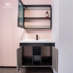 Combinación de lavabo y gabinete de baño con tocador y mueble de baño en dos tonos Monarch