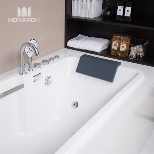 Moderne freistehende Badewanne aus Acryl für Erwachsene mit Eckbadewanne