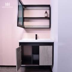 Combinación de lavabo y gabinete de baño con tocador y mueble de baño en dos tonos Monarch