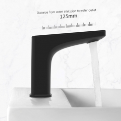 Grifo de sensor negro de lavabo de diseño moderno de venta caliente