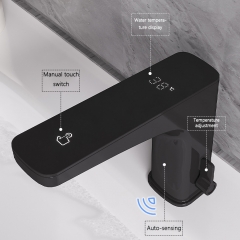 Hot Sale Modern Design Basin Black Sensor Faucet