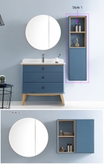 Monarch blue floor-standing bathroom cabinet solid wood quartz stone countertop bathroom cabinet