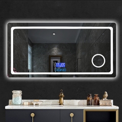 Monarch modern customizable defogging lighting bathroom mirror
