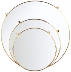 Wall-mounted vanity mirror can be used to decorate aisle room bathroom