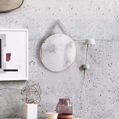 Wall-mounted vanity mirror can be used to decorate aisle room bathroom