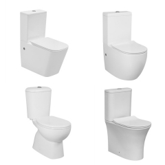Ordinary Ceramics Flush Household Toilet Siphon Sit Integrated Large Diameter Ceramic Toilet