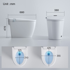2022 Hot Sale One Piece toilette en céramique toilettes automatiques Smart Smart toilettes