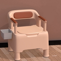 Hot Sales New Foldable Assisted Living Commode Chair Toilet Commode Chair Toilet One Chair Can Be Used For Toileting