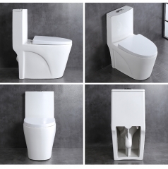 Ordinary Toilet Wholesale Floor Mounted White One Piece Toilet Ceramic